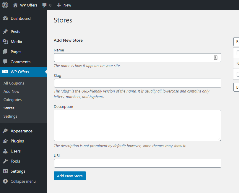 WP Offers Store